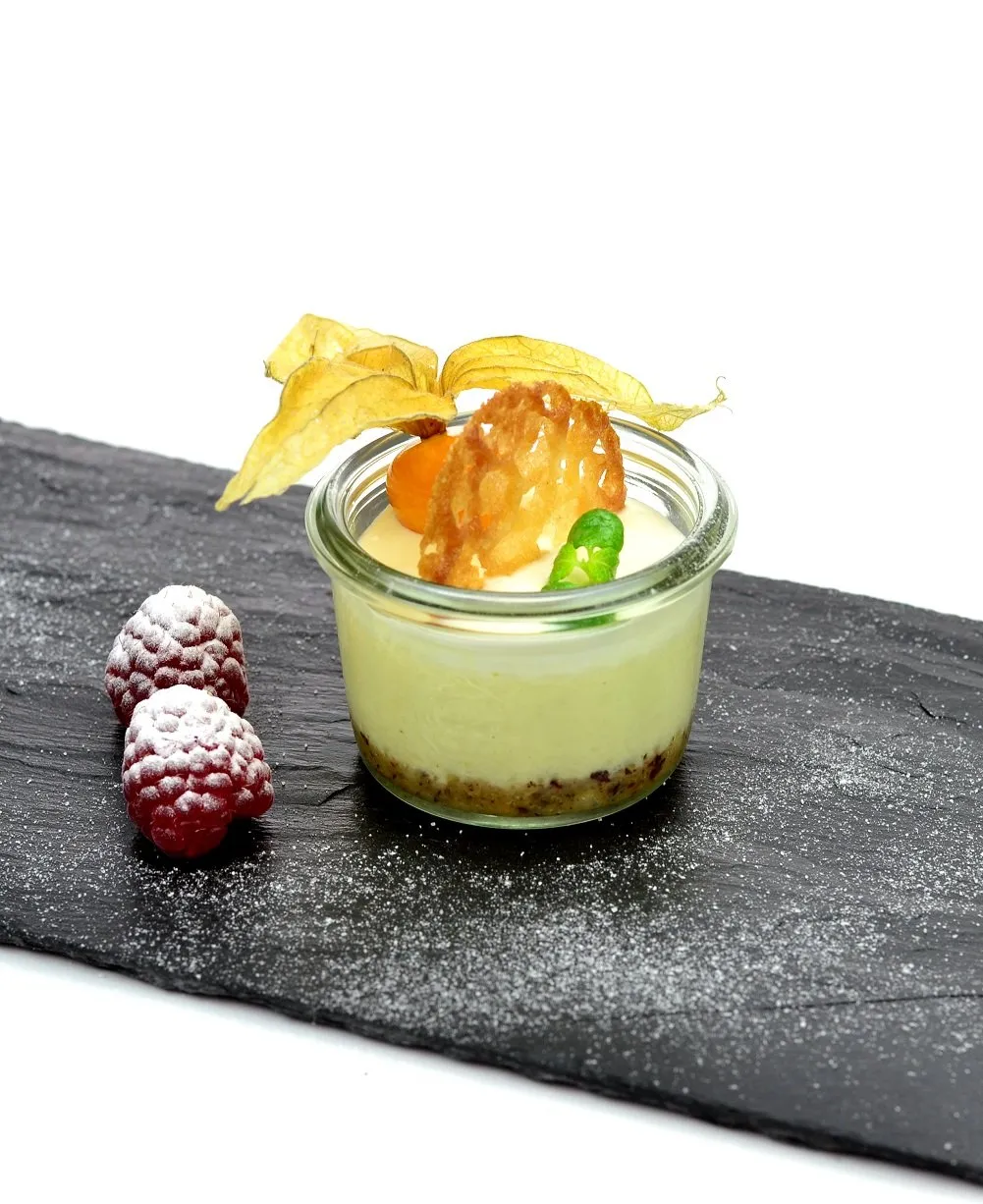 Philadelphia, Cheesecake, Physalis, Himbeere